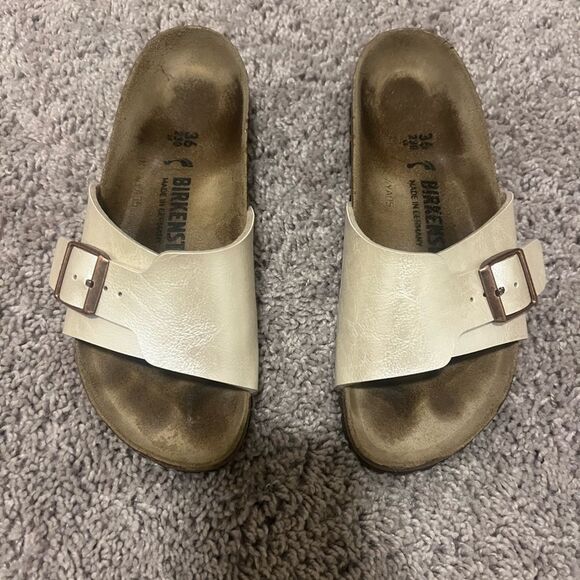 Birkenstock Madrid Pearl Colored Sandals - Picture 1 of 5